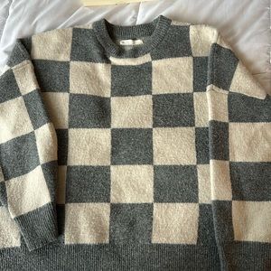 Oak + Fort checked sweater size M